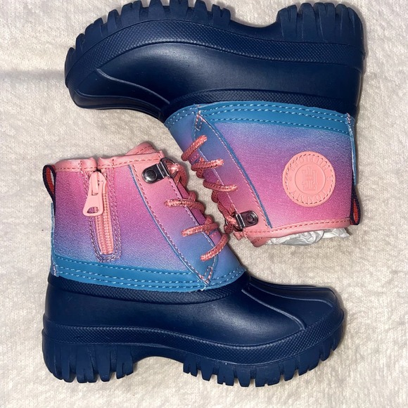 Toddler Little Girls Tommy Hilfiger Danni Ombre Duck Boots New 10 - Picture 2 of 8